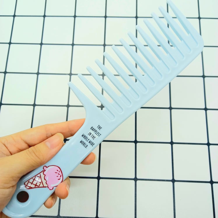 Lược chải tóc răng thưa siêu to khổng lồ cây kem