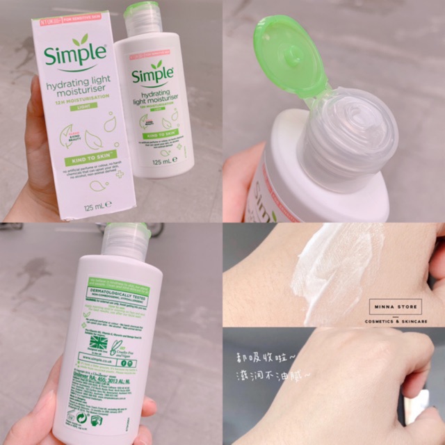 Kem Dưỡng Ẩm Simple Hydrating Light Moisturiser