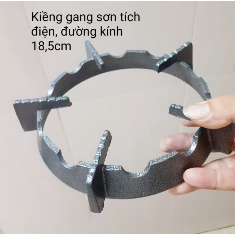 Combo 2 kiềng gang chắn gió bếp ga dương kính