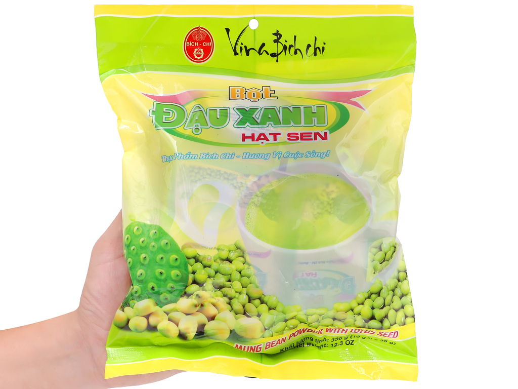 Bột đậu xanh hạt sen Bích Chi bịch 350g [ COMBO 3 BỊCH]