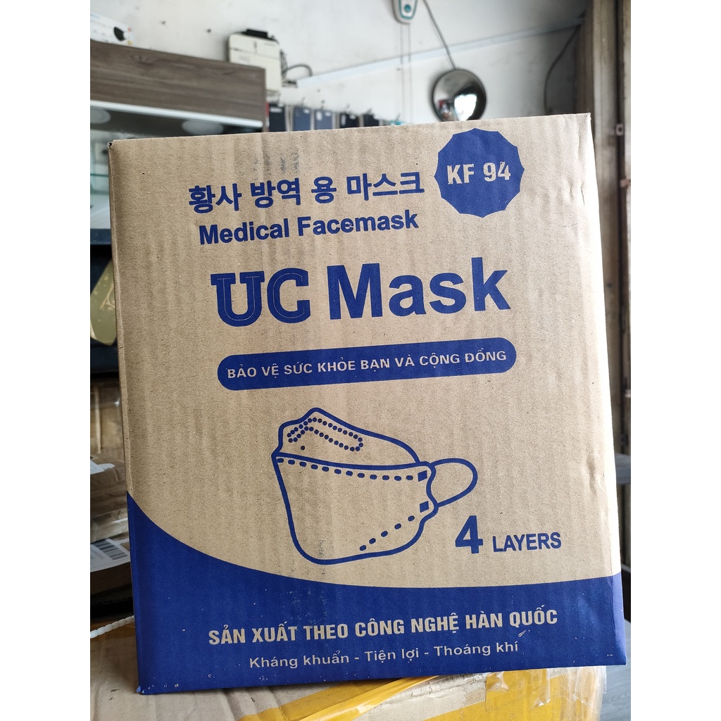 Thùng 200 cái Khẩu trang y tế 4D KF94 UC Mask