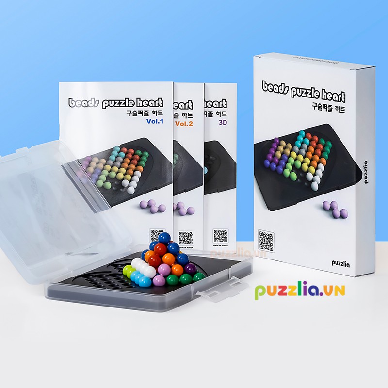 Đồ chơi Puzzlia Beads Puzzle Heart ( Hình trái tim )