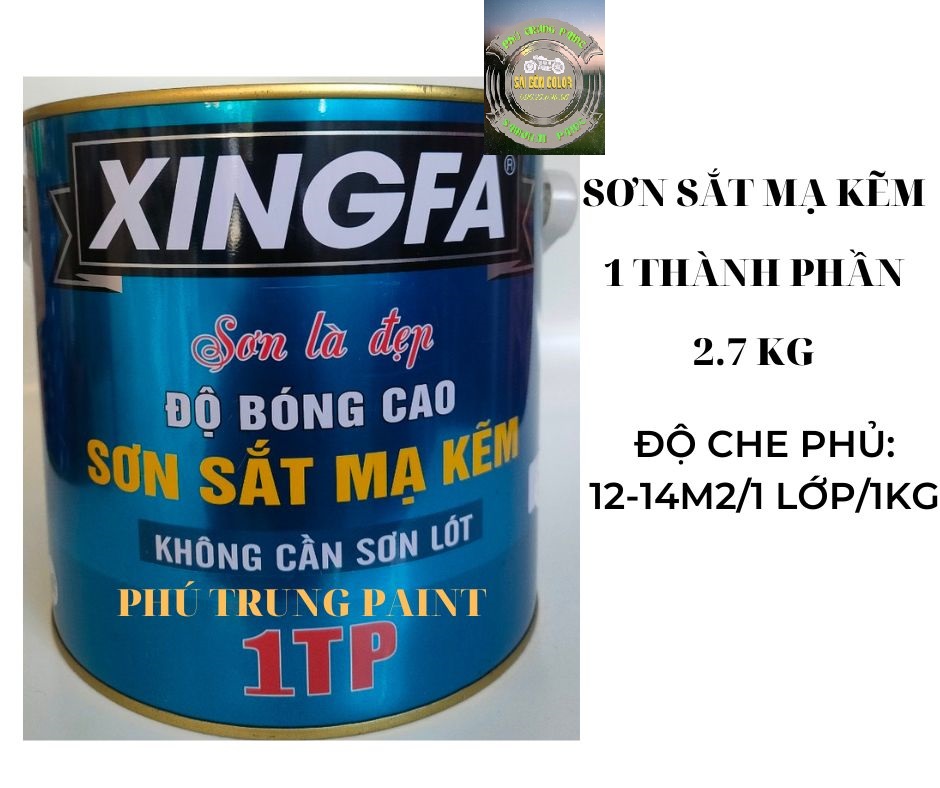 SƠN SẮT MẠ KẼM 1THÀNH PHẦN XINGFA LON 2.7kg