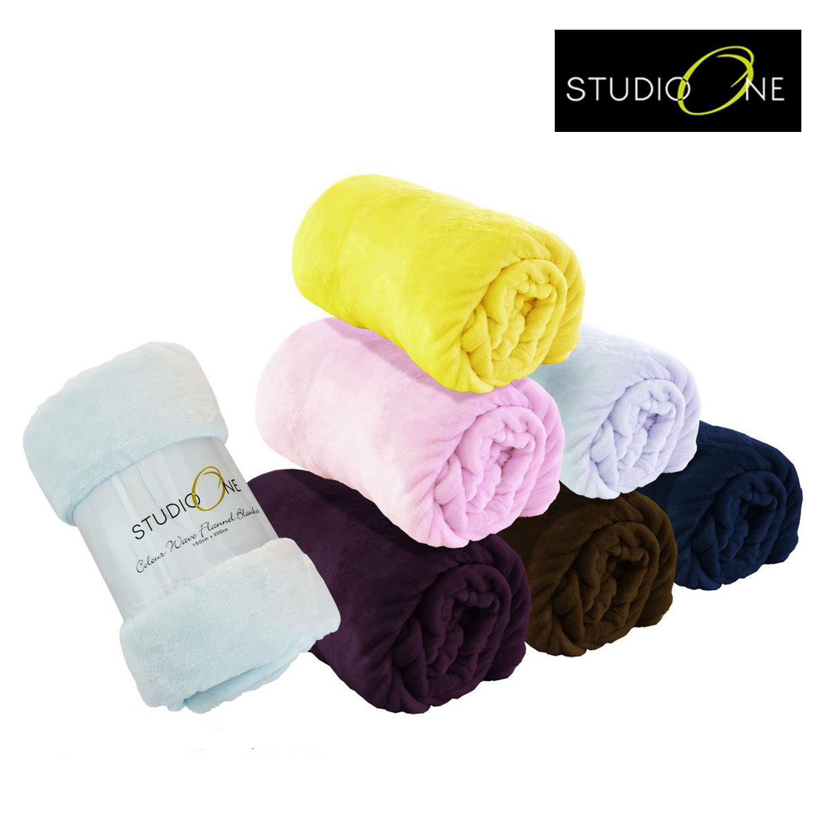 Chăn Studio One Colour Wave Flannel