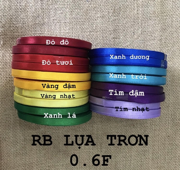 [HCM]RUY BĂNG LỤA TRƠN 0.6F