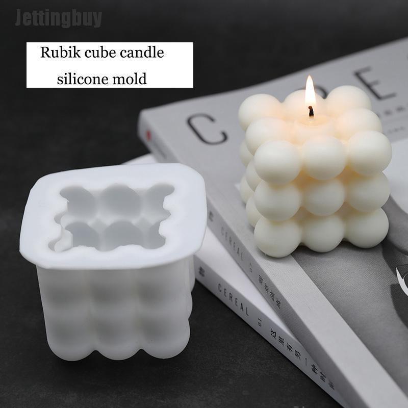 Jettingbuy DIY Christmas Candles Mould wax Candles Plaster Candle 3d Silicone Soap Molds