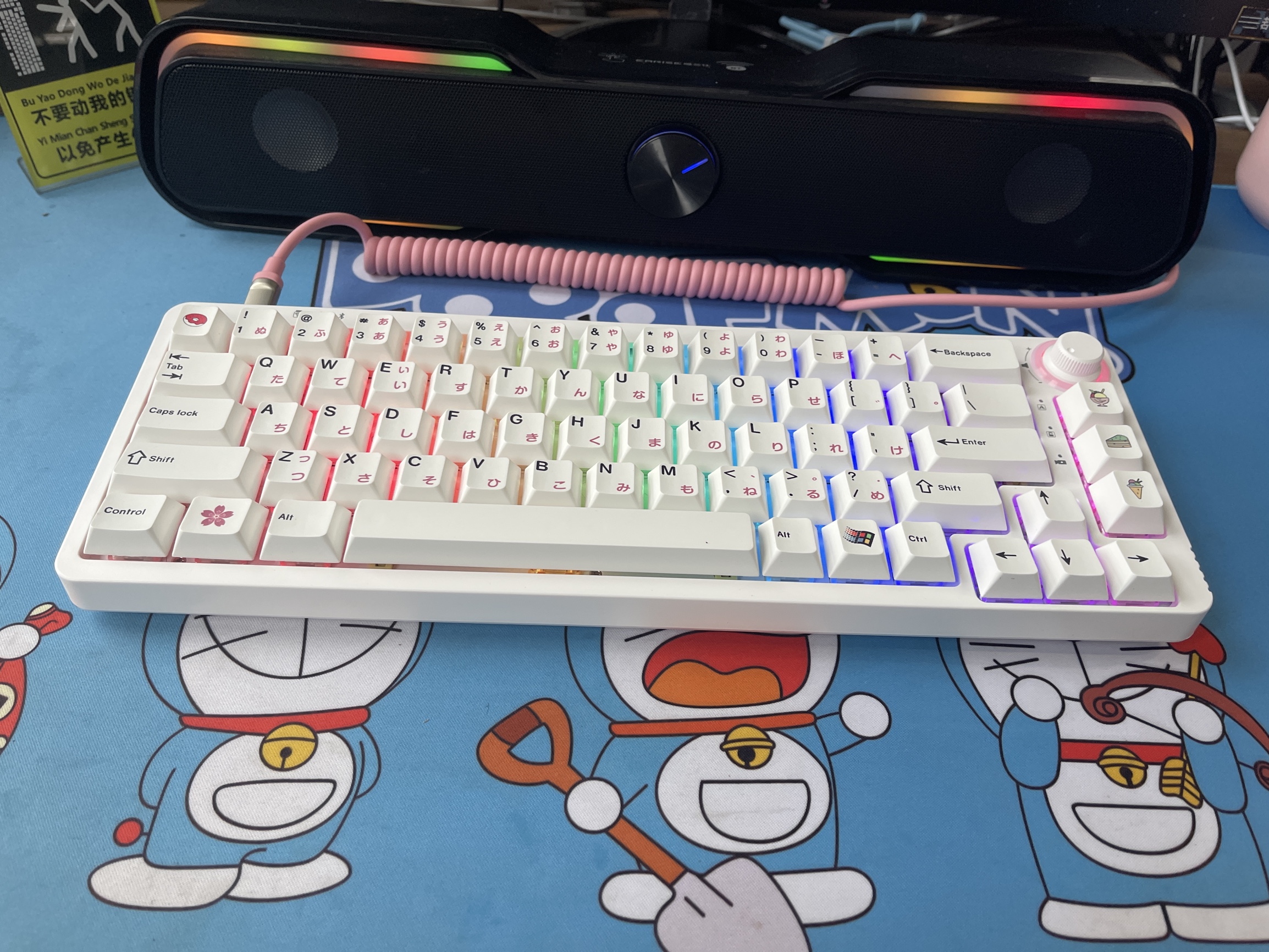Caiyunx Sublimation PBT Bàn phím cơ Keycap được cá nhân hóa tùy chỉnh Tiếng Nhật 132 PCS
