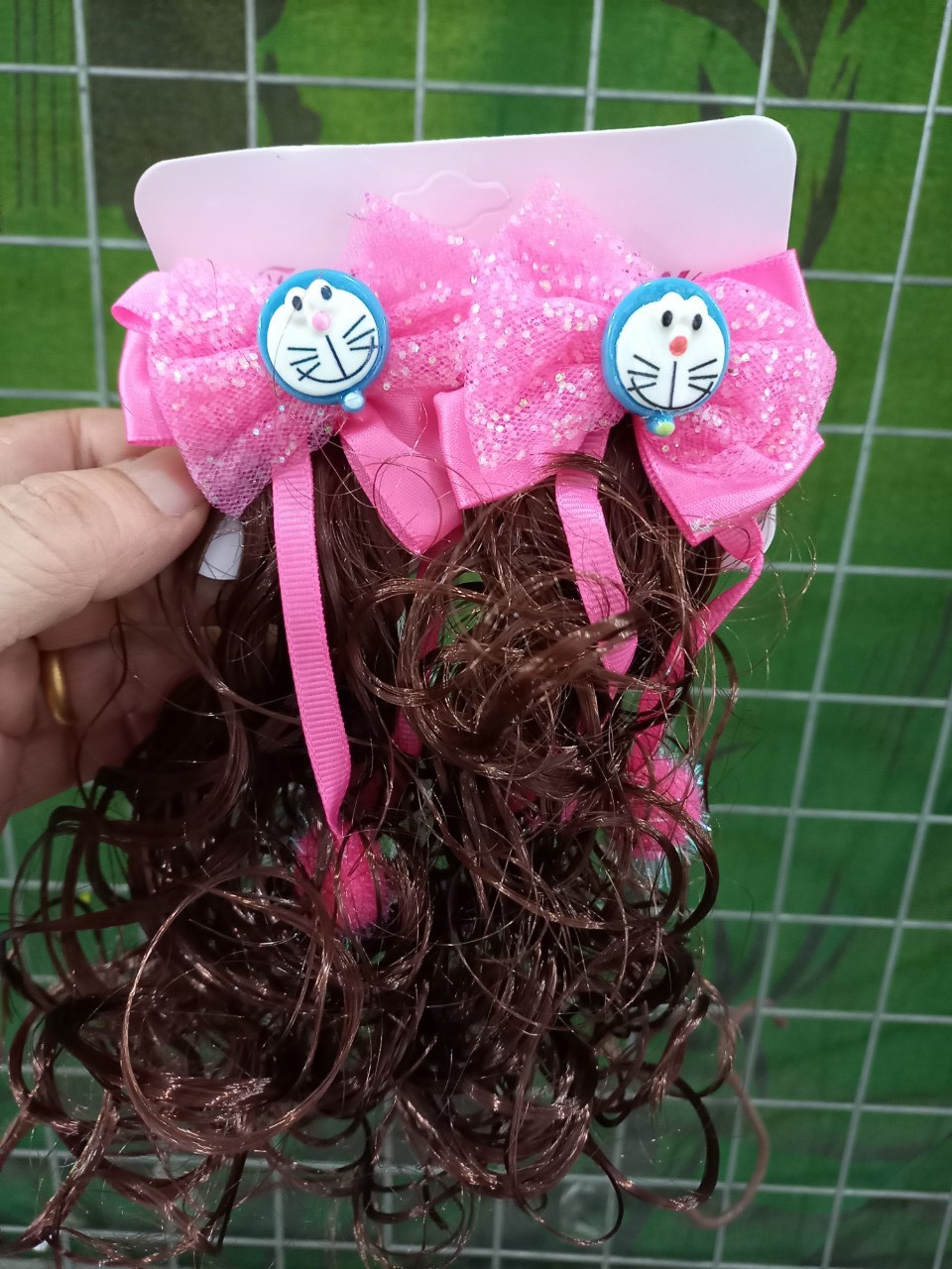 Set 2 kẹp tóc giả nơ siêu yêu cho bé