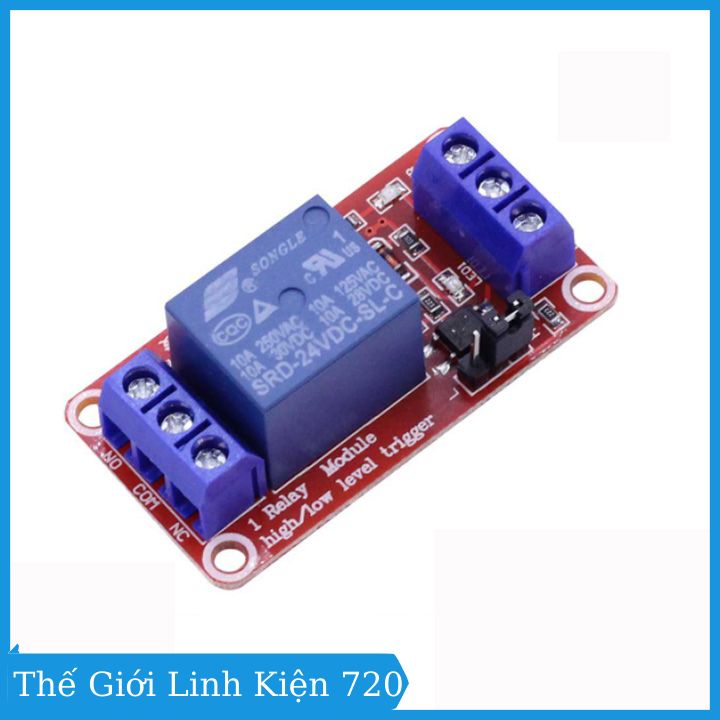 Module relay 24VDC 1 kênh / 2 kênh High/Low điều khiển thiết bị điện tử