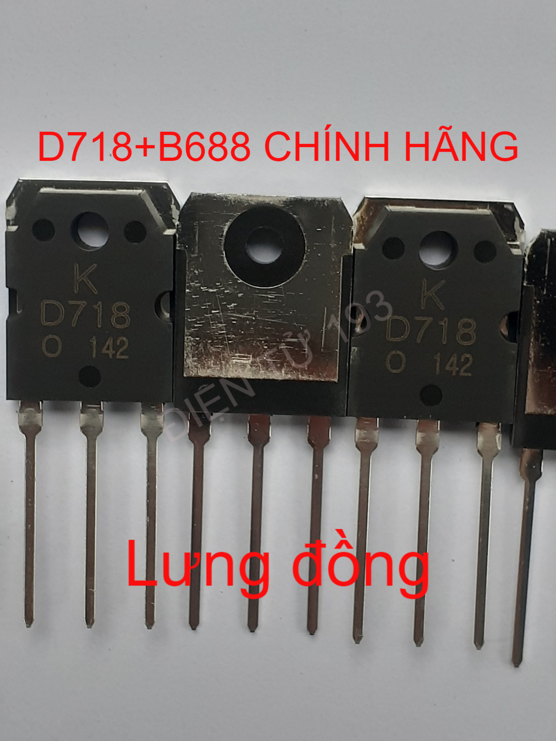 Cặp Sò D718-B688 CHÍNH HÃNG KEC mới 100% (Lưng Bóng)
