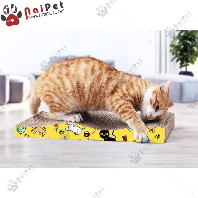 Đồ Chơi Bàn Cào Móng Bằng Carton Cho Mèo