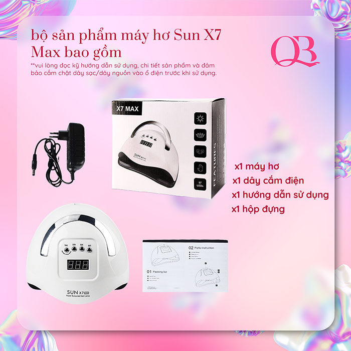 Máy hơ gel (máy sấy gel) đèn led 48W-220W SUN 5 - SUN X9 MAX (bảo hành 30 ngày)