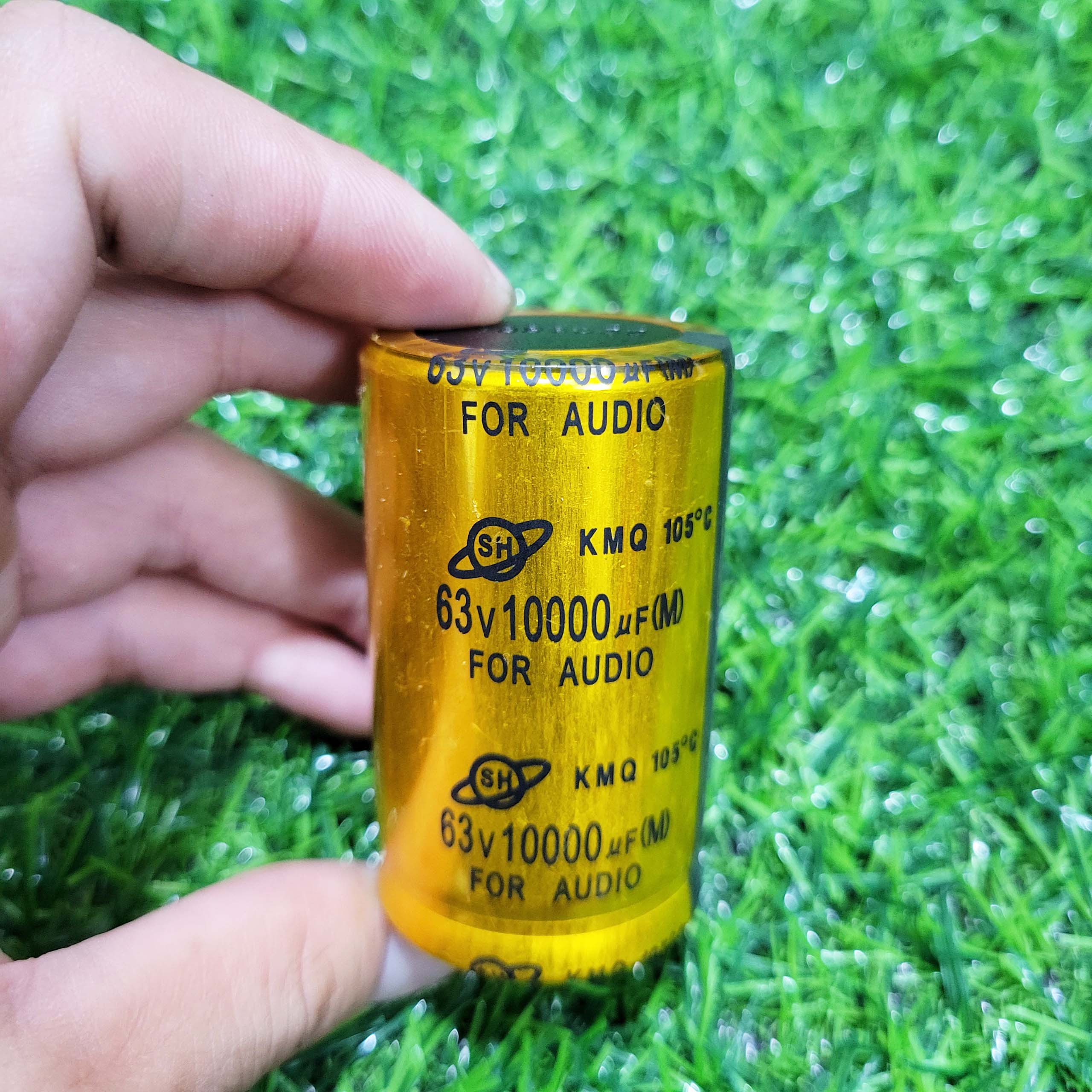 Tụ Lọc Nguồn 80V 10.000uF Size 3cm Màu Đỏ Màu Vàng 3CM X 6CM