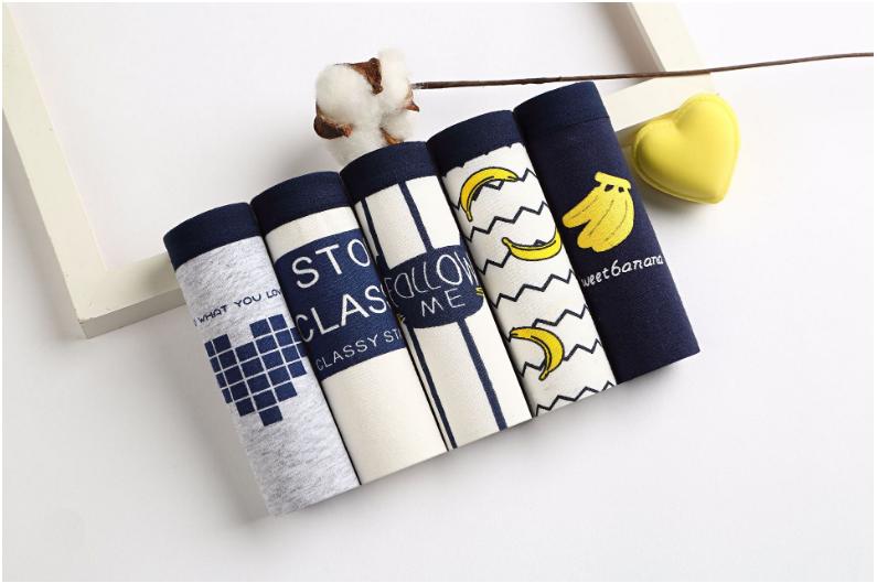 SET 5 QUẦN LÓT COTTON CAO CẤP (SET CHUỐI VÀNG)