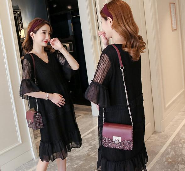 Đầm Bầu Ren Tiểu Thư Sang Chảnh