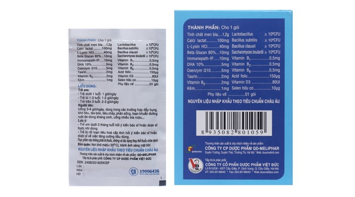 Cốm vi sinh Bio-acimin Gold hộp 30 gói