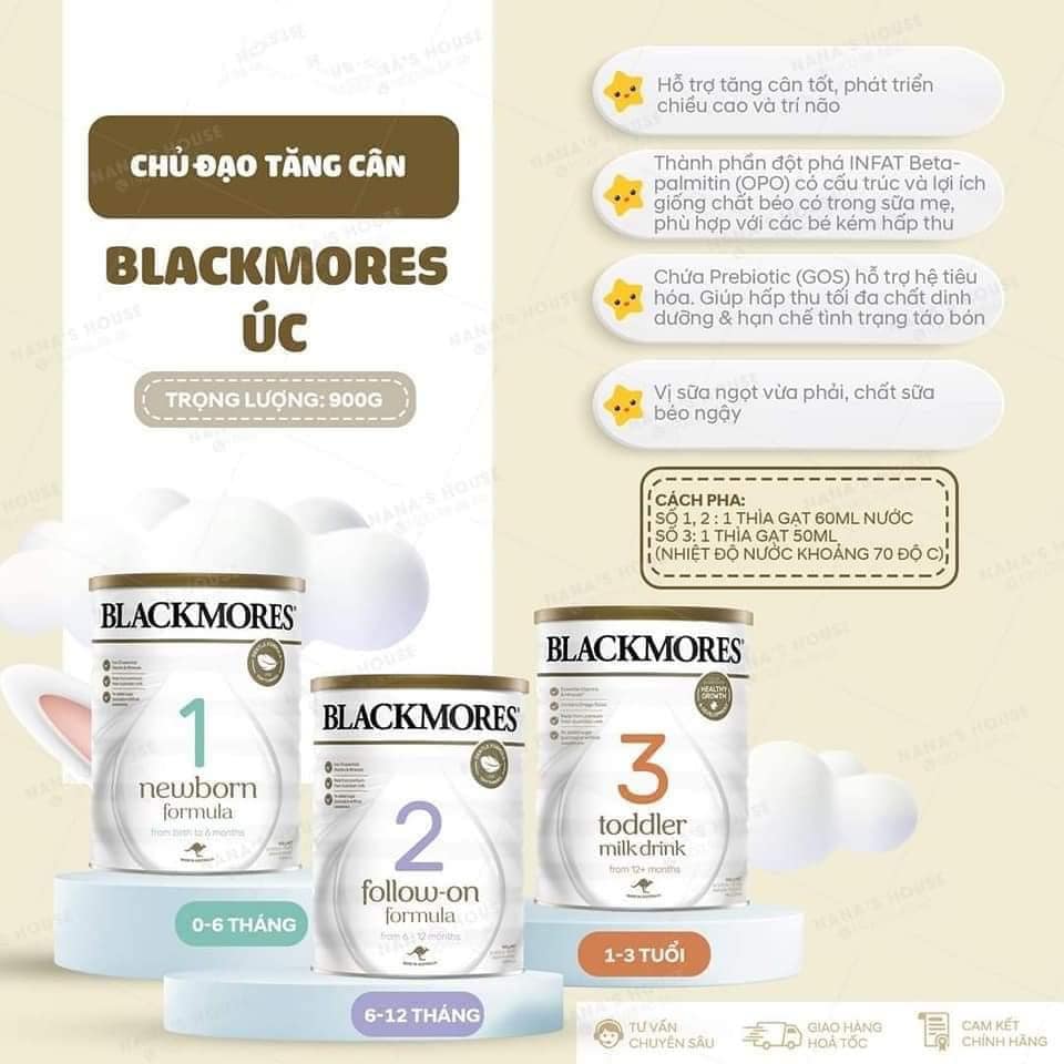 Sữa Blackmores Úc Số 1/2/3