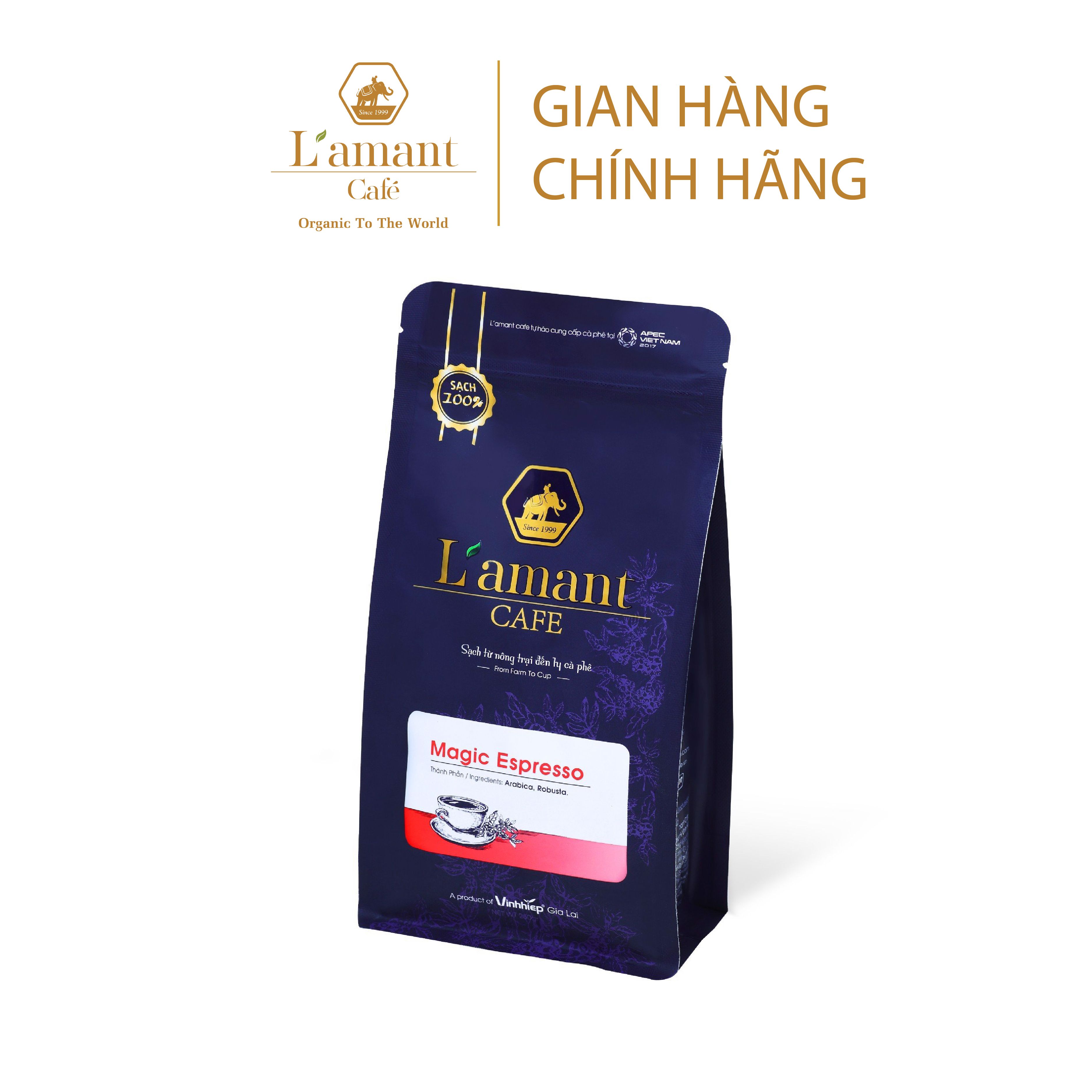 Cà phê hạt rang L’amant Magic Espresso - L’amant Magic Espresso Roasted Coffee
