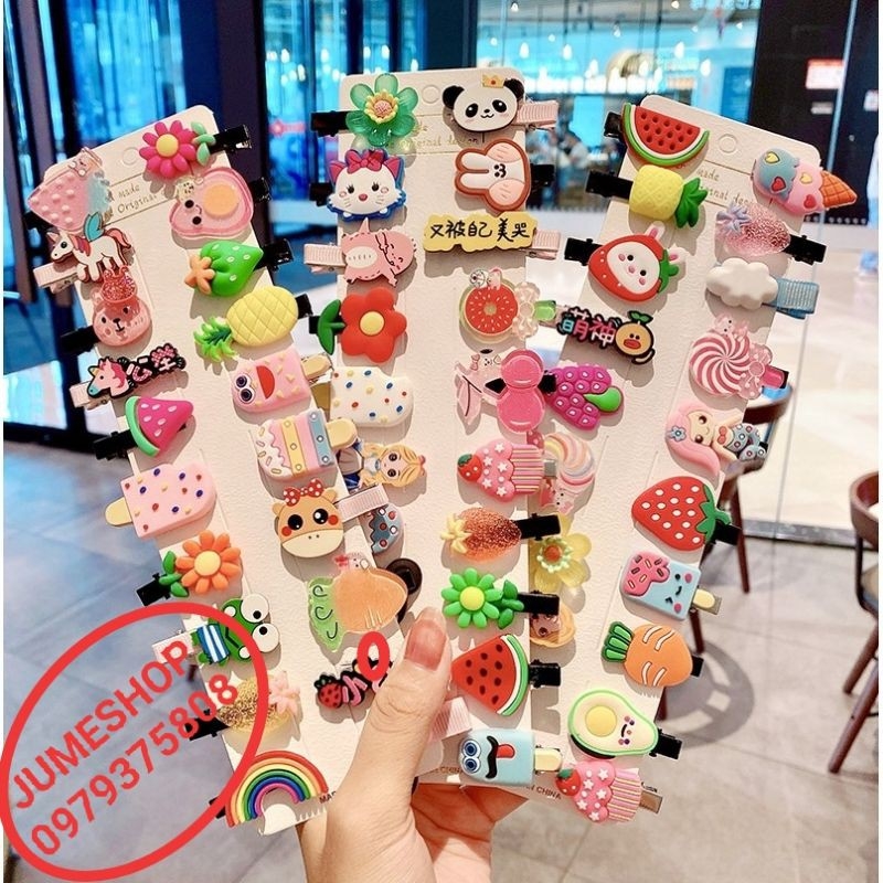 Sét 10 cặp tóc cho bé gái sành điệu