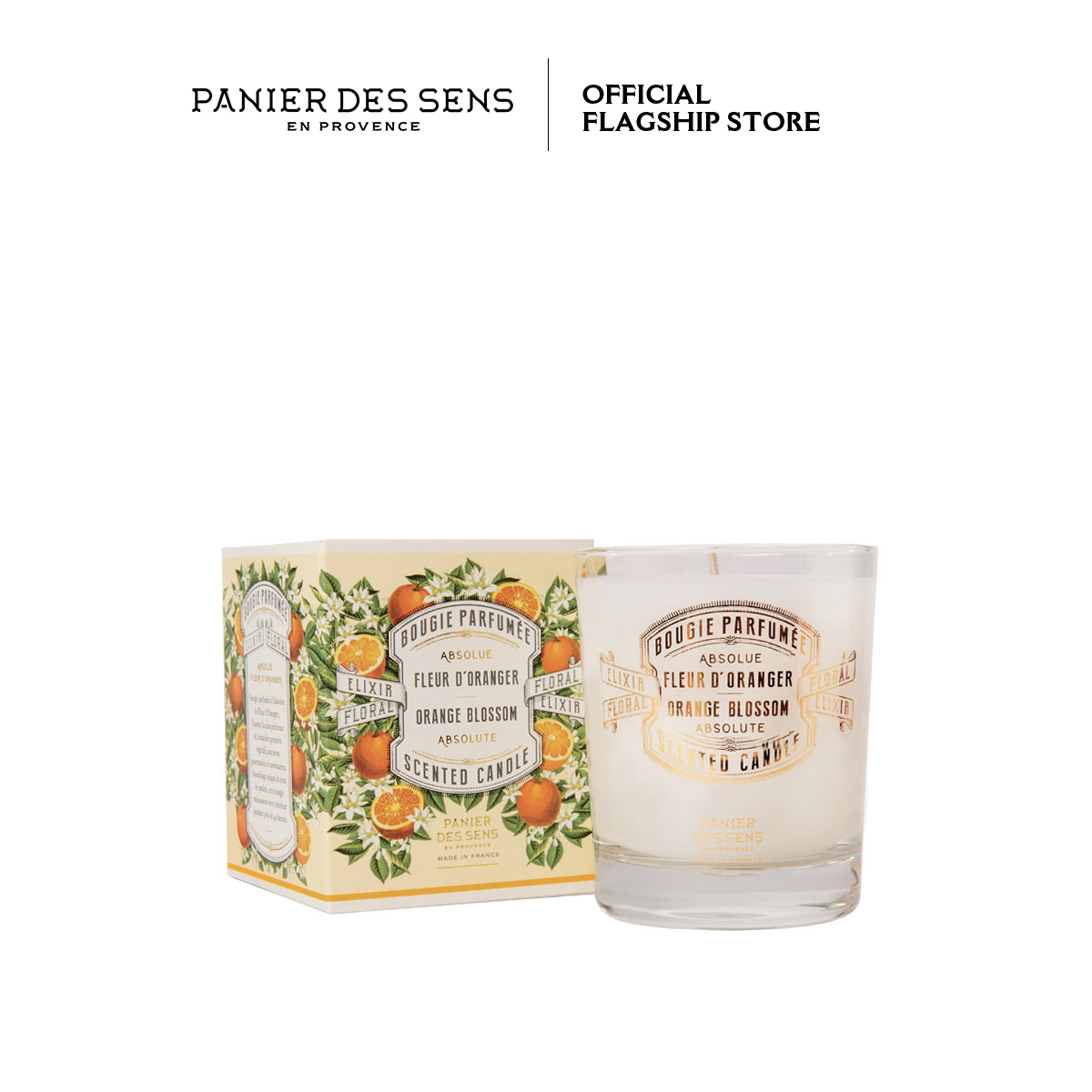 Nến thơm hương hoa cam panier des sens absolutes 180g