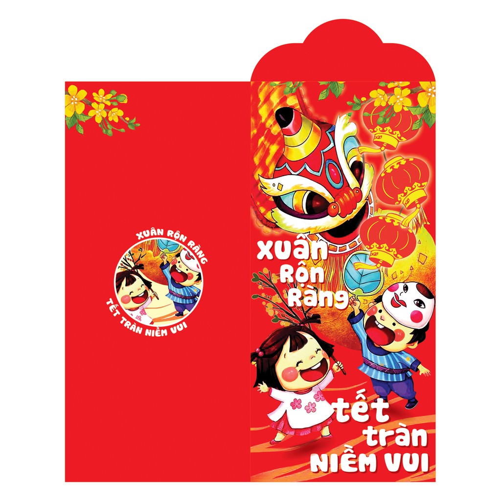 Bộ 100 Lì Xì Tết Đoàn Viên ( Chia Đều Các Mẫu )