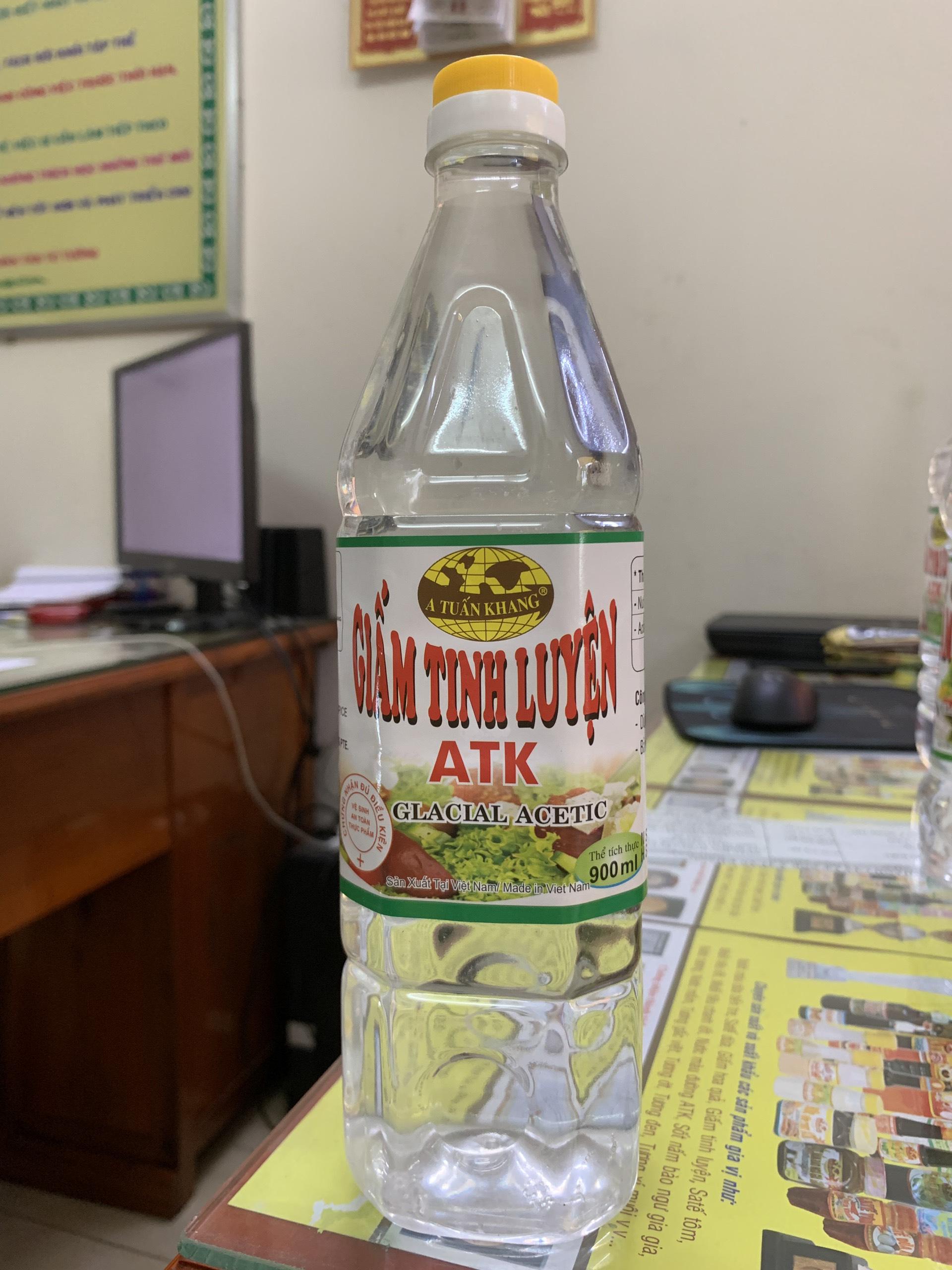 Giấm tinh luyện A Tuấn Khang 900ml
