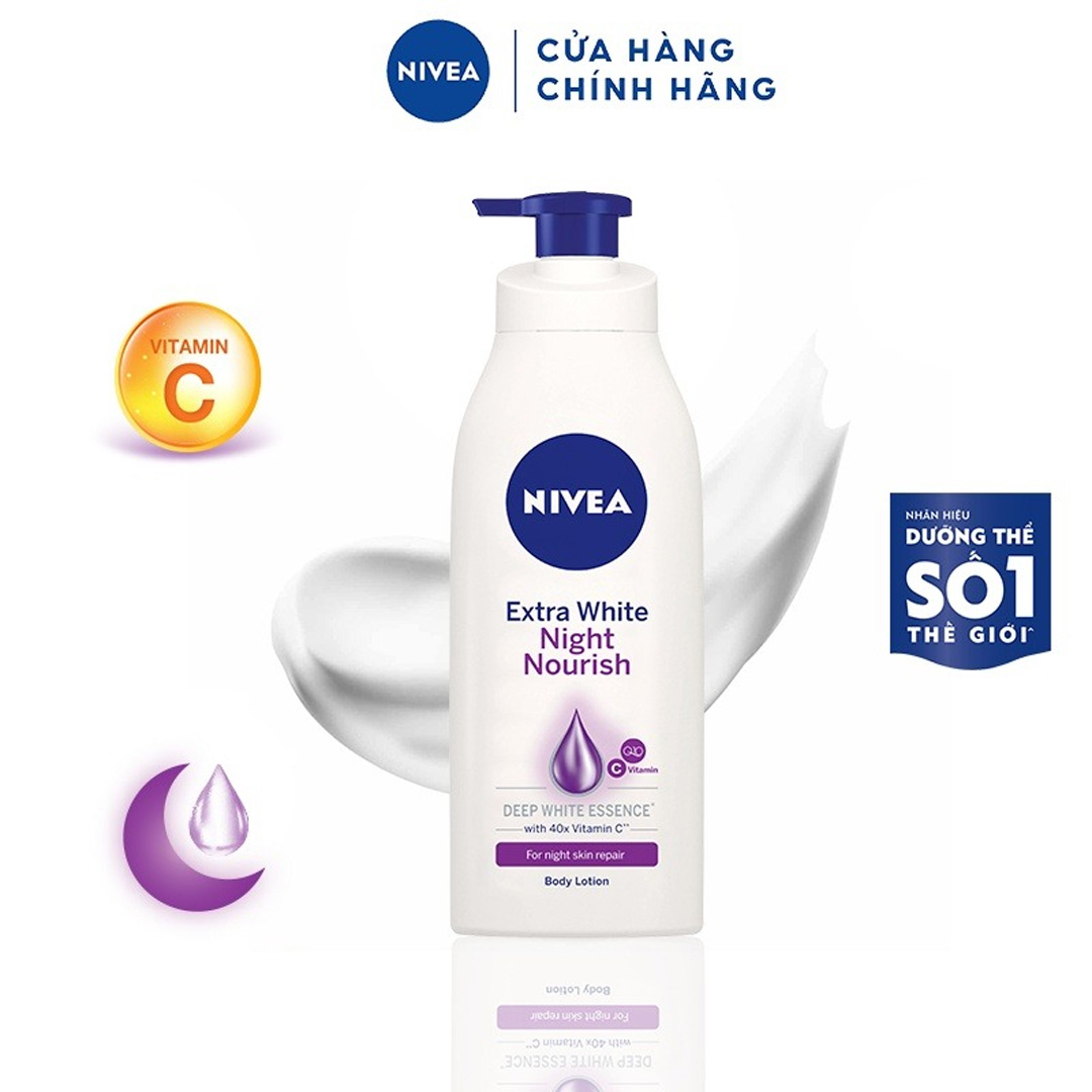 [HCM]Sữa Dưỡng Thể Nivea Ban Đêm 350ml
