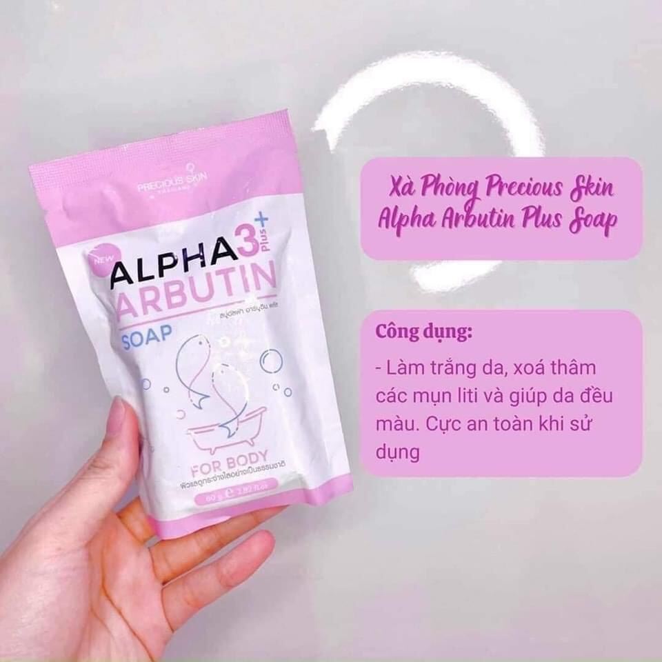 Soap xà phòng kích trắng da alpha arbutin 3plus thái lan