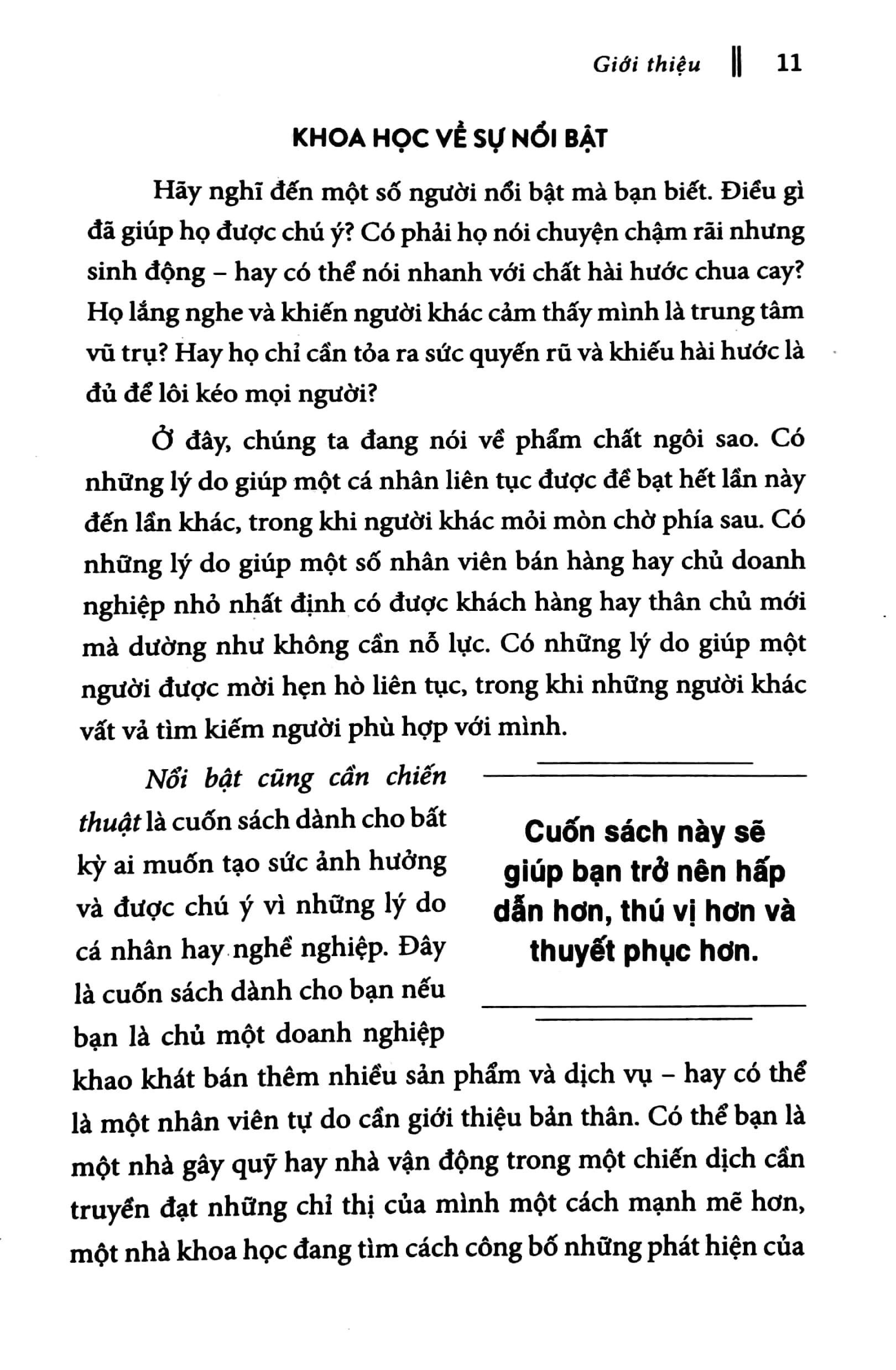 Nổi bật cũng cần chiến thuật