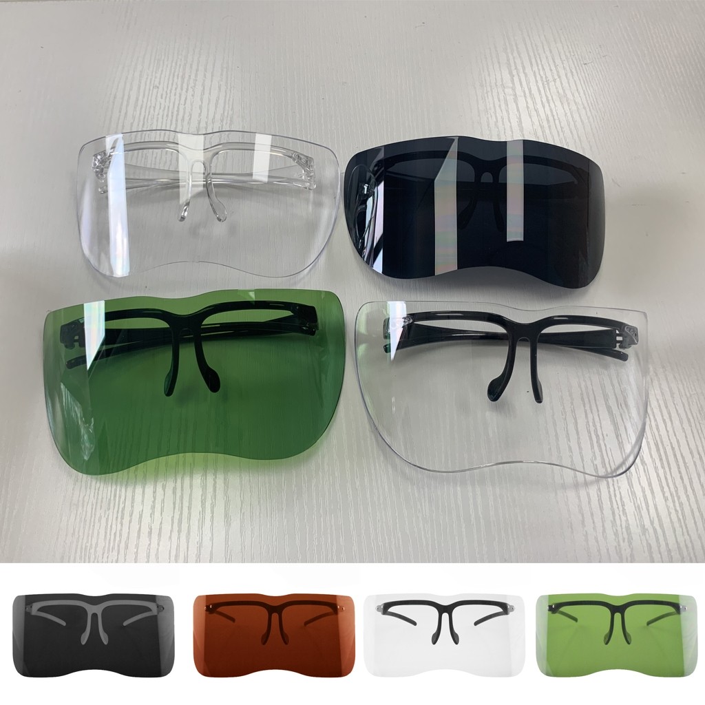 Kính râm bảo vệ toàn khuôn mặt Goggle cỡ lớn có chất liệu sợi thủy tinh Acrylic tráng gương, sản xuất tại Hàn Quốc, dành cho cả nam và nữ [4 màu có sẵn] - INTL
