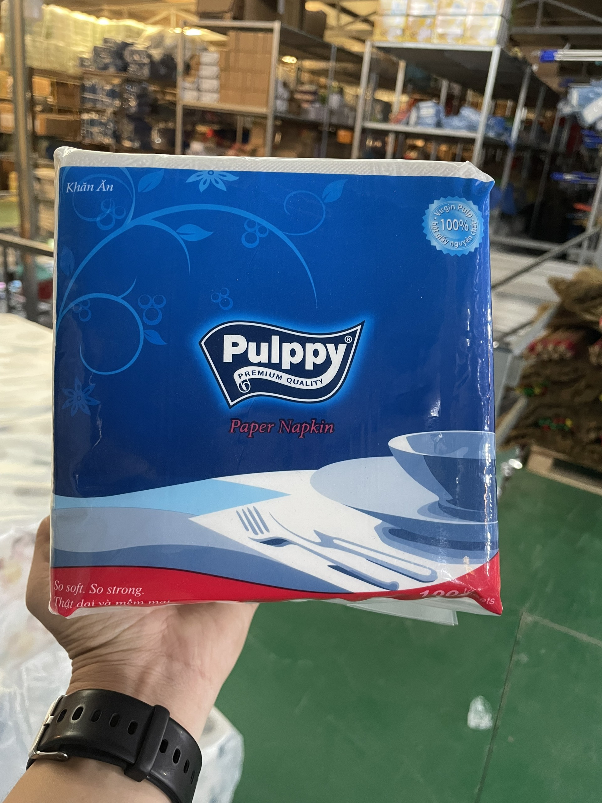 Khăn giấy vuông Pulppy 33x33cm