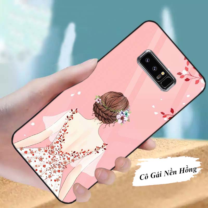 Ốp Samsung Galaxy Note 8 Lưng Kính Cường Lực Sáng Bóng