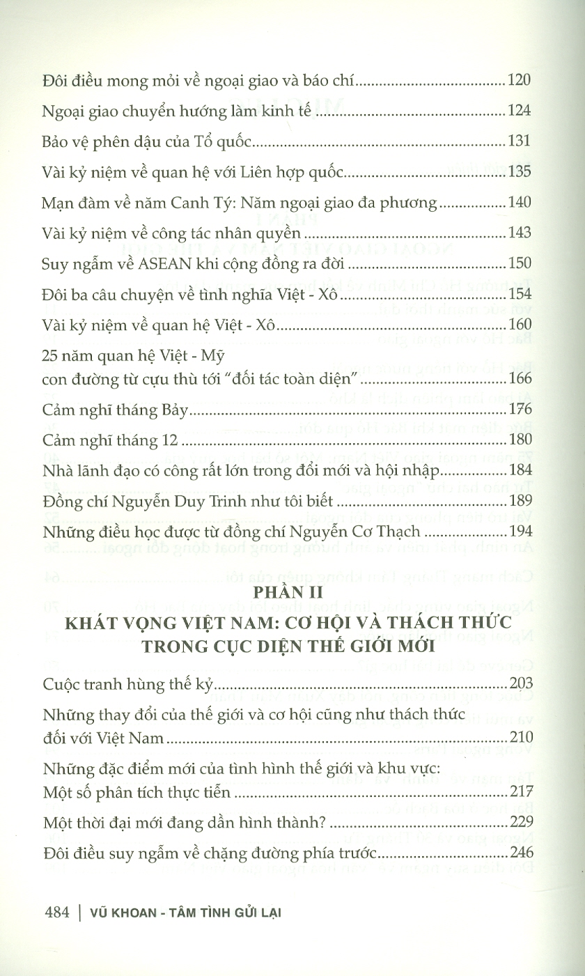 Vũ Khoan - Tâm Tình Gửi Lại