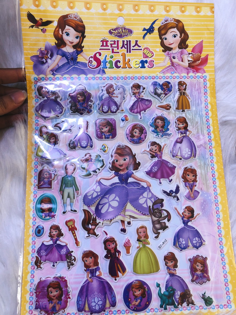 tấm dán hình sticker mẫu búp bê babie ( 1 tấm )