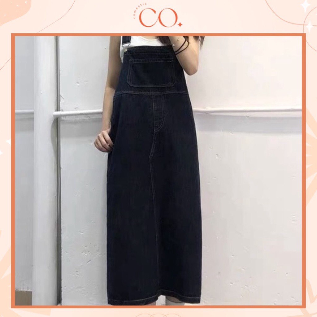 Yếm váy jean form dài có nắp NL199 – yếm bò ulzzang phong cách Hàn Quốc,  Đầm jean yếm 2 dây giá rẻ nhất tháng 3/2024