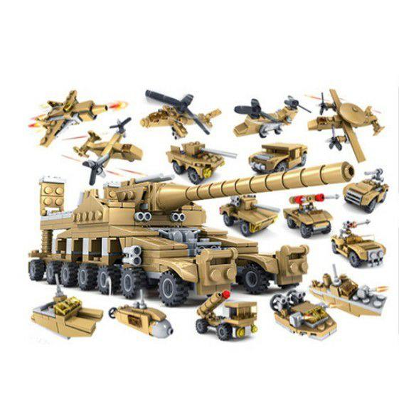 Bộ lego 16 in 1 - Mô hình xe tăng