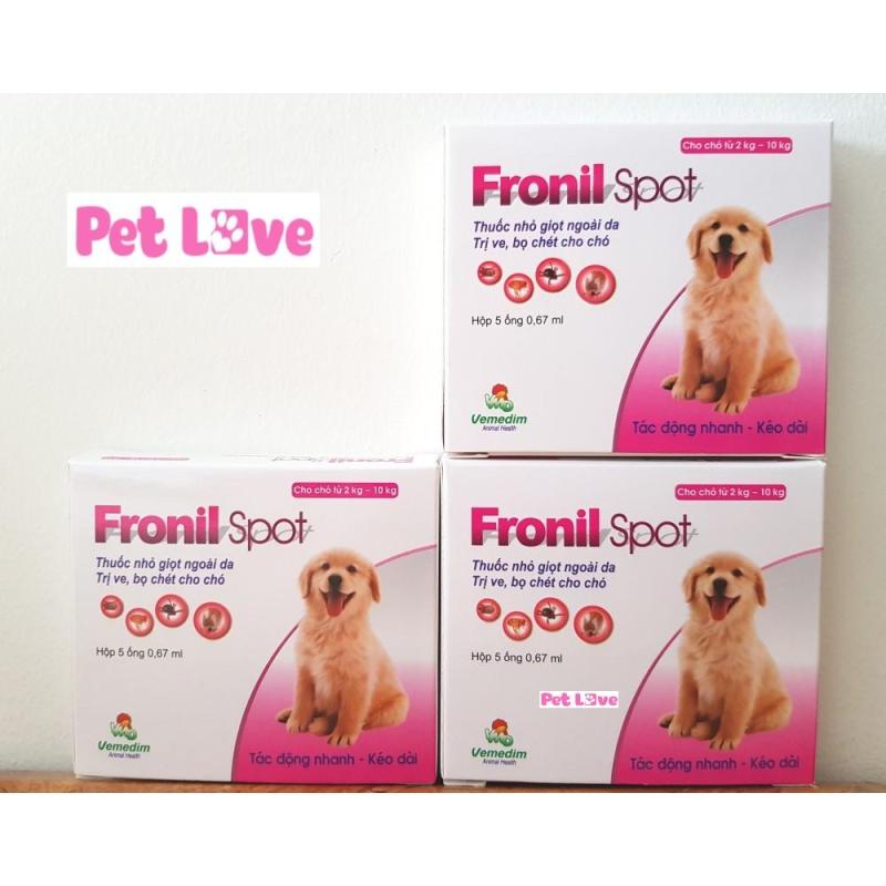 Combo 3 hộp FRONIL SPOT - phòng trị ve, bọ chét trên chó