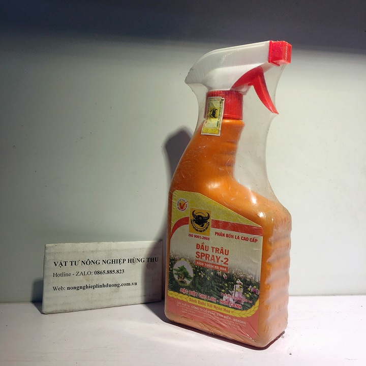 Phân bón là đầu trâu Spray-2(kích ra hoa) (#caycanh, #phanbon, #vattu)