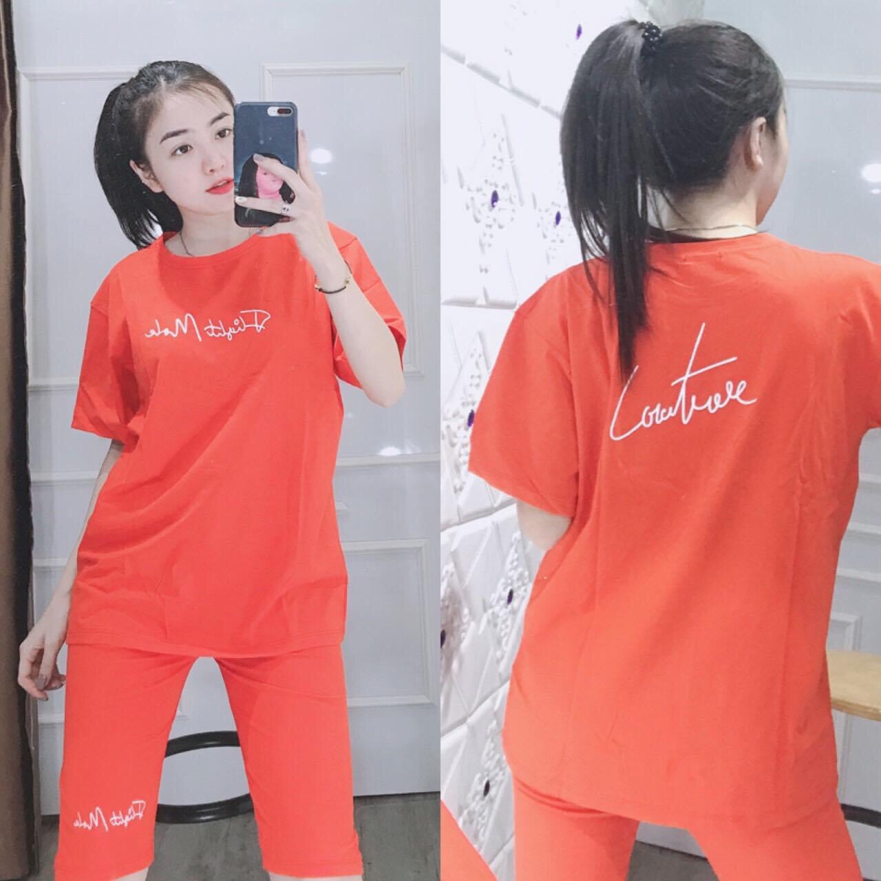 set bộ đồ lửng mặc nhà cực xinh cho chị em