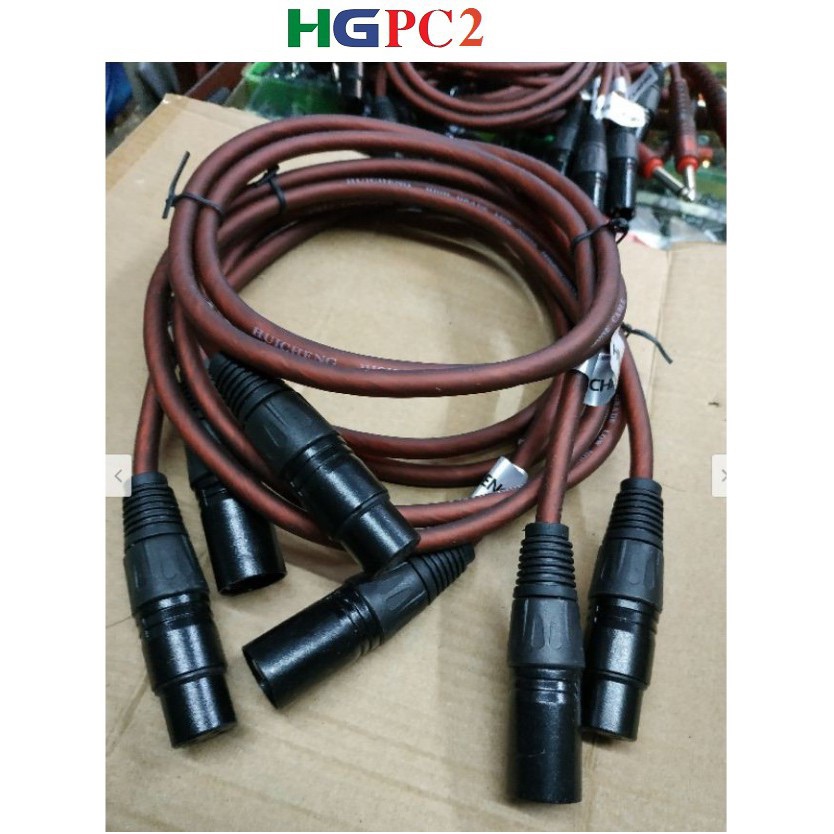 Dây micro canon xlr-xlr 2 đầu to dài 3m