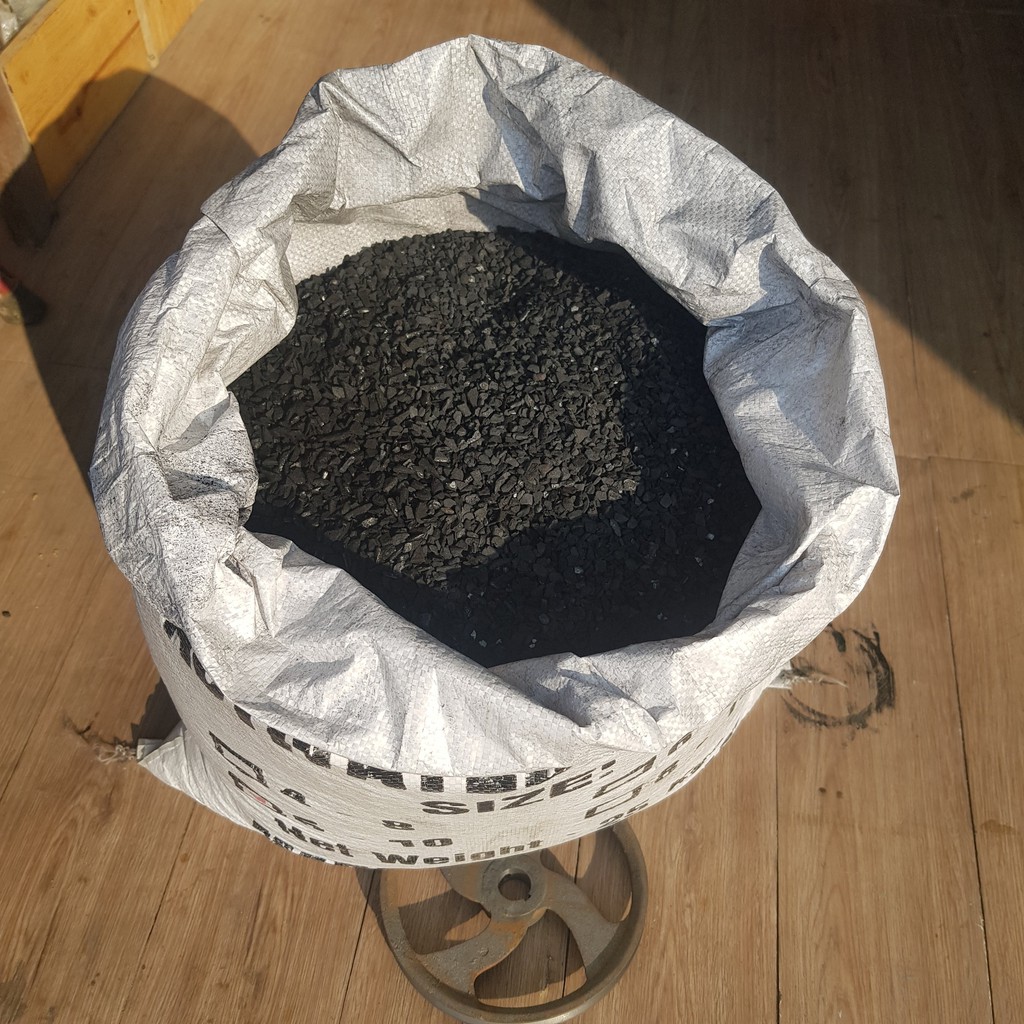 1 bao 25kg than gáo dừa lọc nước
