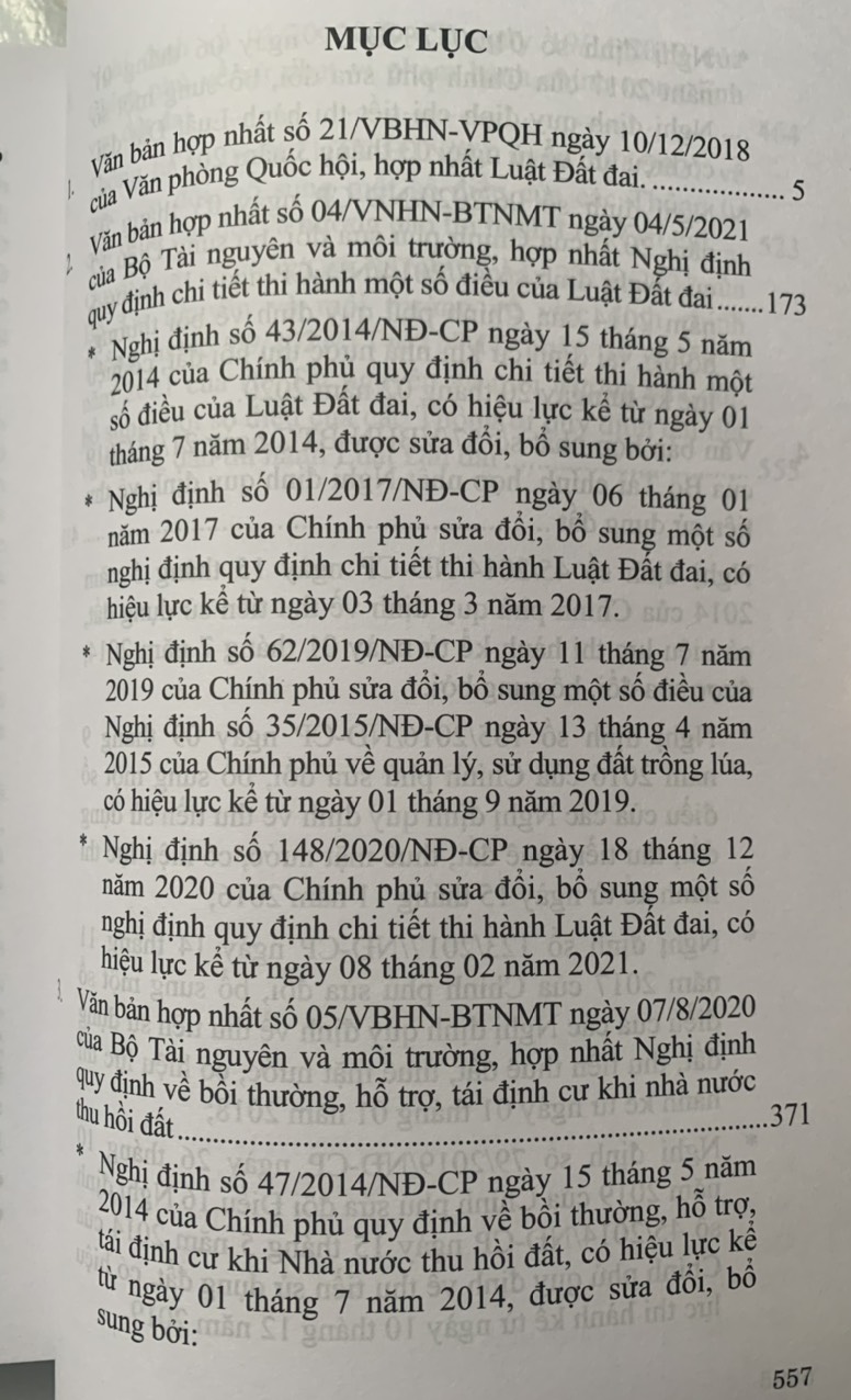 Sách - Luật đất đai và văn bản hướng dẫn thi hành