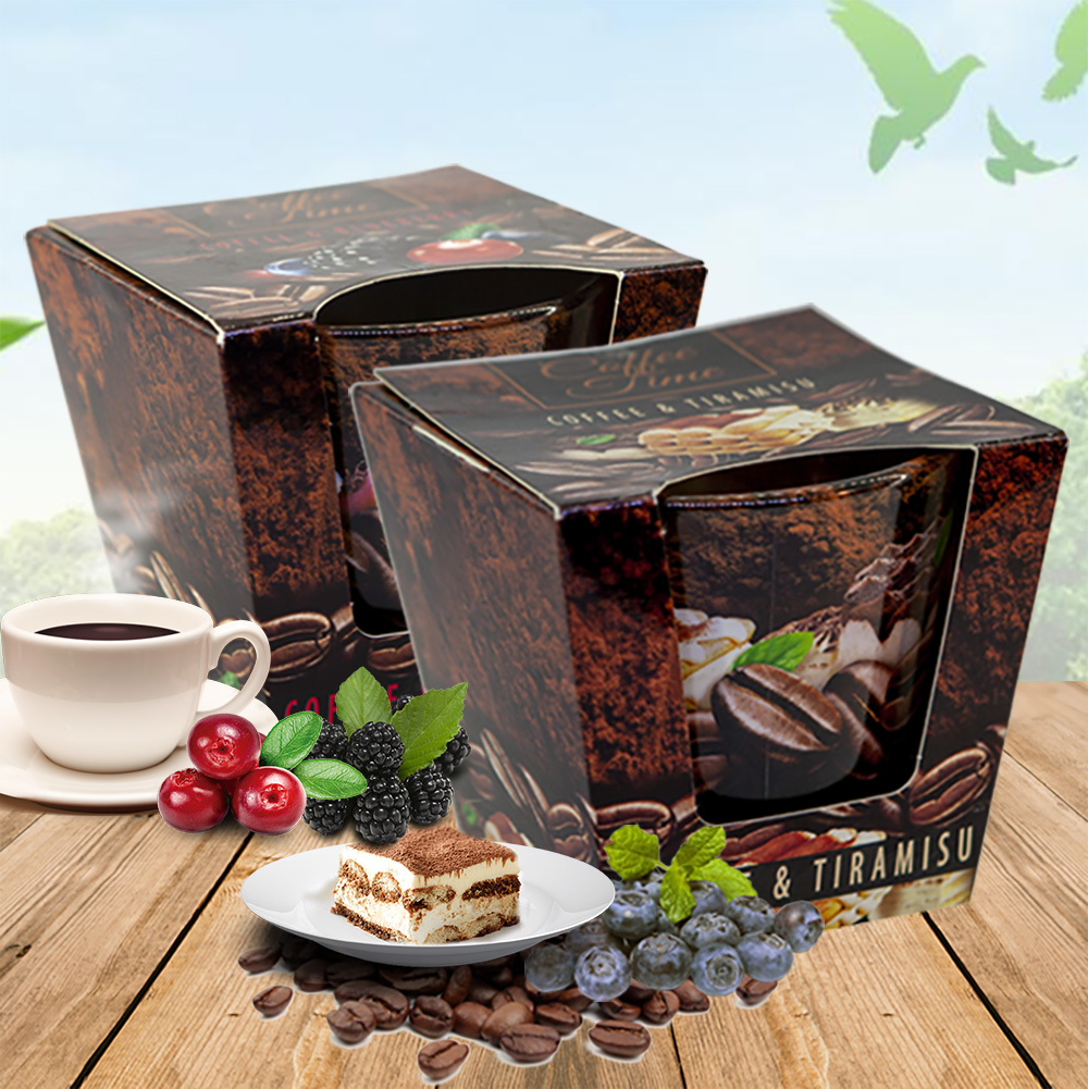 Combo 2 Ly nến thơm phòng Coffee Time 115g - cà phê tiramisu