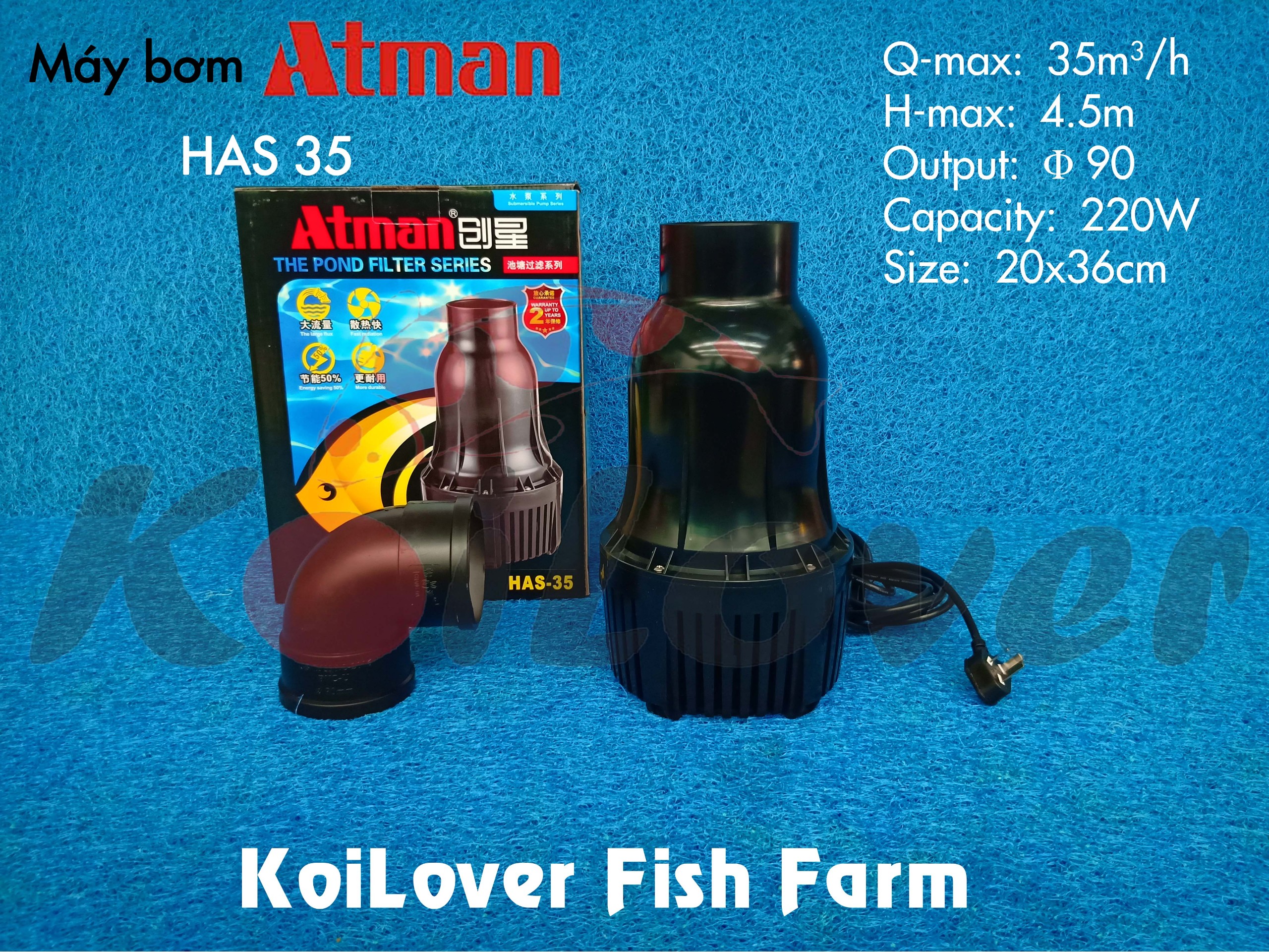 Máy bơm chìm Atman HAS Series (bơm tạt)