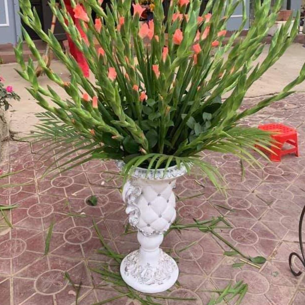Bình hoa composite mã trám 2, bình cắm hoa, bình hoa decor, bình hoa chơi tết, bình hoa trang trí, Mỹ nghệ shop bình hoa cao cấp