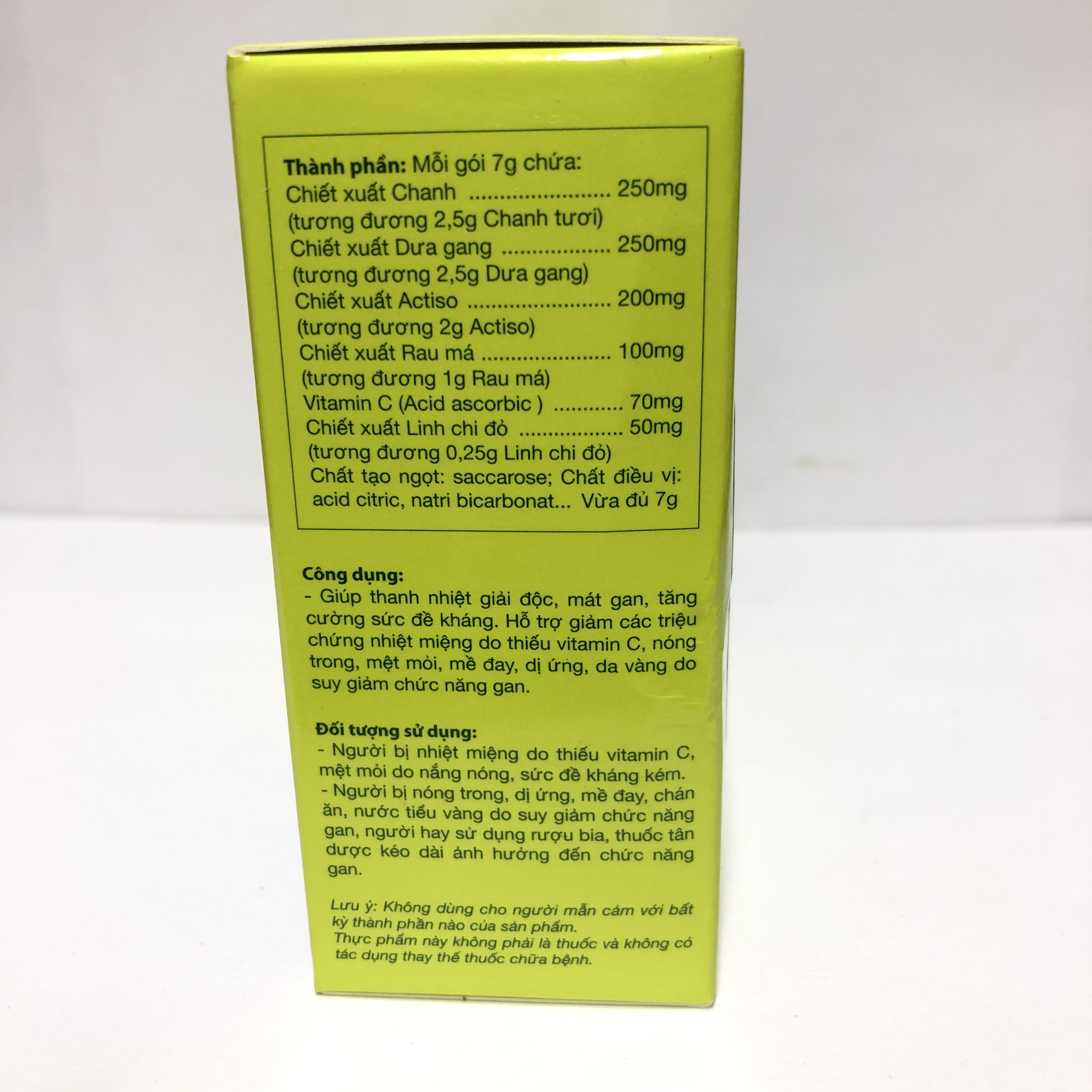 Bột sủi thanh nhiệt Livecool hộp 10 gói