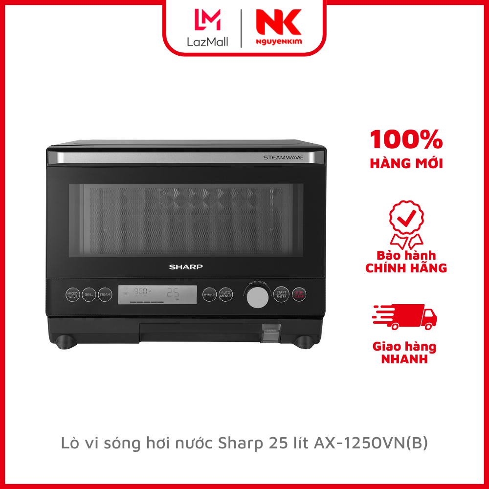 Lò vi sóng hơi nước Sharp 25 lít AX-1250VN(B)