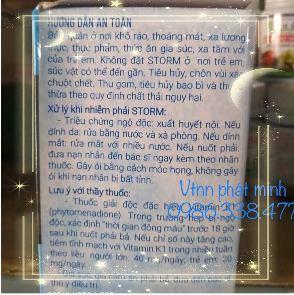 Thuốc diệt chuột Storm (1 gói gồm 20 viên)