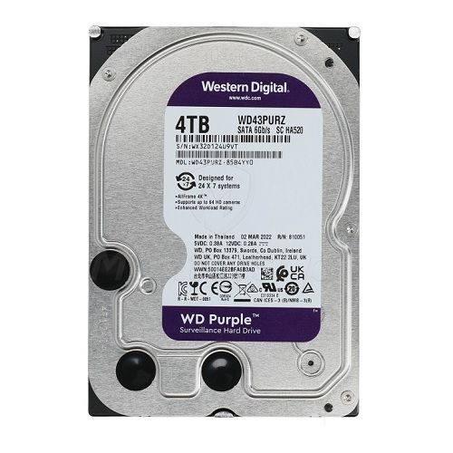 Ổ cứng HDD Western 4TB Purple (WD43PURZ)