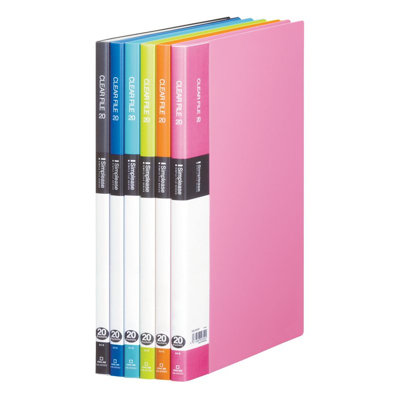 Bìa lá A4 (Clear File) KingJim 136-20GSV 20 lá